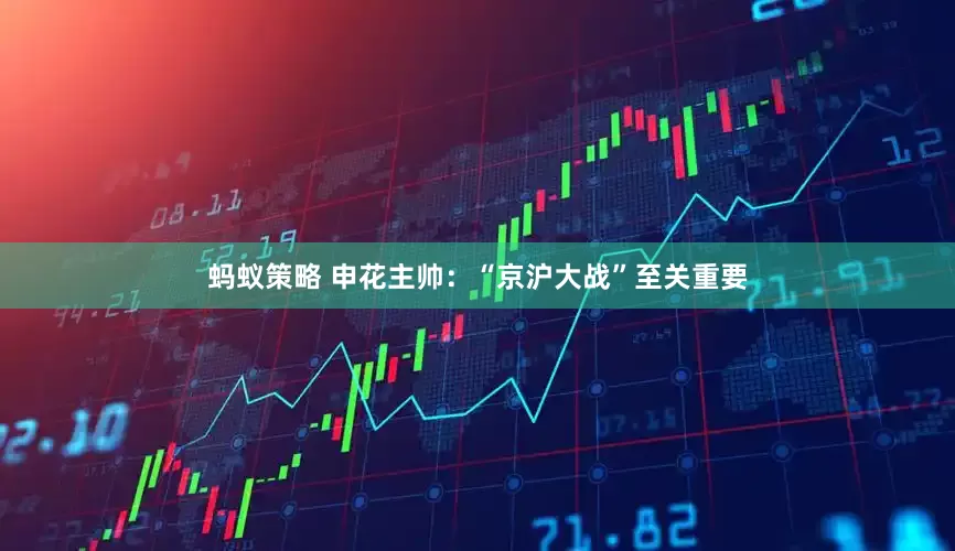蚂蚁策略 申花主帅：“京沪大战”至关重要