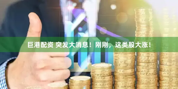 巨港配资 突发大消息！刚刚，这类股大涨！